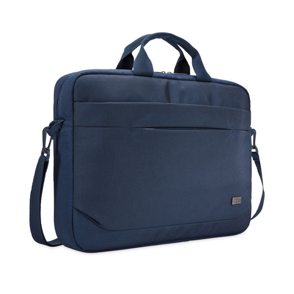 Case Logic® Advantage Laptop Attache, Fits Devices Up to 14", Polyester, 14.6 x 2.8 x 13, Dark Blue (CLG3203987)