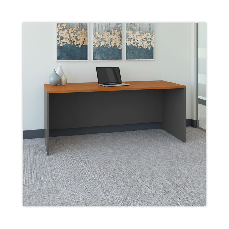 Bush® Series C Collection Desk Shell, 71.13" x 29.38" x 29.88", Natural Cherry/Graphite Gray (BSHWC72436) Each