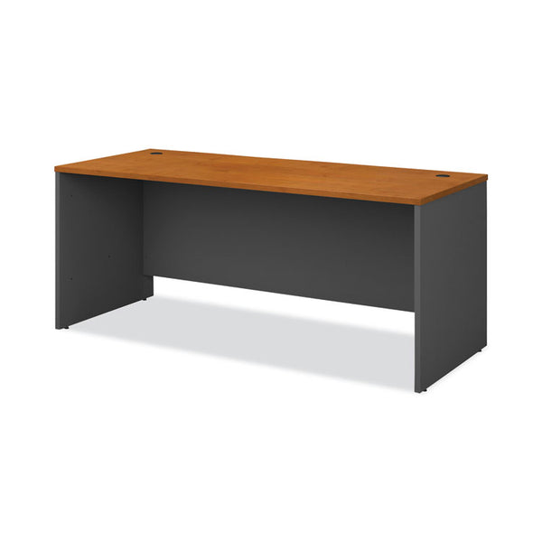 Bush® Series C Collection Desk Shell, 71.13" x 29.38" x 29.88", Natural Cherry/Graphite Gray (BSHWC72436)
