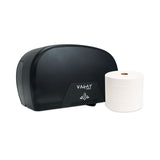 Morcon Tissue Morsoft Plastic Small Core Tissue Dispenser, 5.4 x 8.51 x 13.55, Black (MORVT1006)