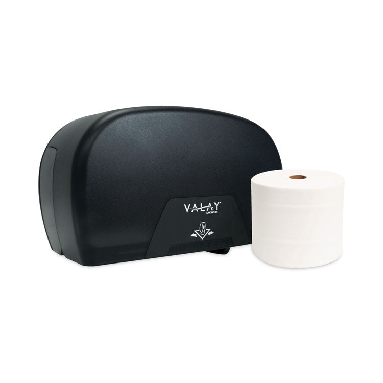 Morcon Tissue Morsoft Plastic Small Core Tissue Dispenser, 5.4 x 8.51 x 13.55, Black (MORVT1006)