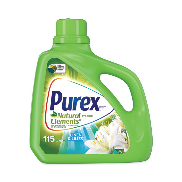 Purex® Ultra Natural Elements HE Liquid Detergent, Linen and Lilies, 150 oz Bottle (DIA01134EA) Each