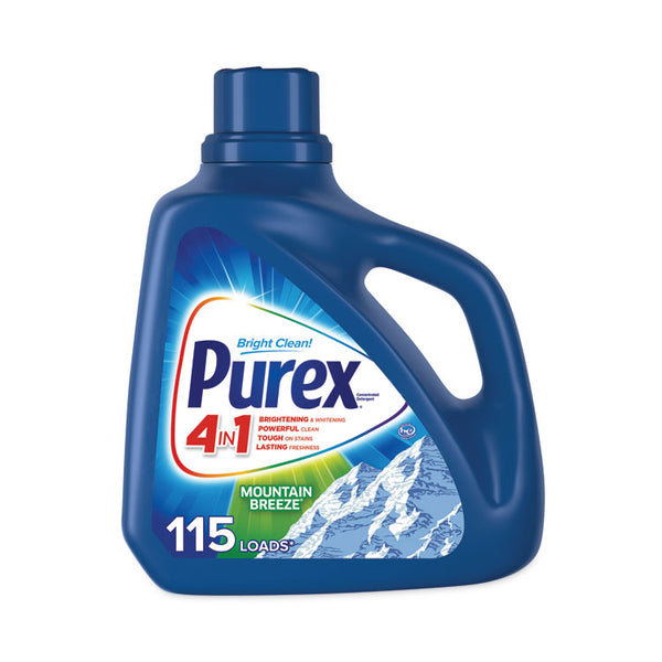 Purex® Liquid Laundry Detergent, Mountain Breeze, 150 oz Bottle, 4/Carton (DIA05016CT)