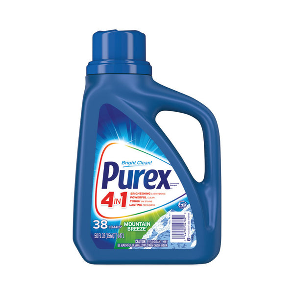 Purex® Liquid Laundry Detergent, Mountain Breeze, 50 oz Bottle, 6/Carton (DIA04784CT)