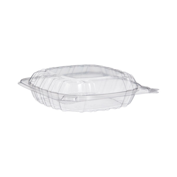 Dart® ClearSeal Hinged-Lid Plastic Containers, Sandwich Container, 13.8 oz, 5.4 x 5.3 x 2.6, Clear, Plastic, 500/Carton (DCCC53PST1) Case of 500