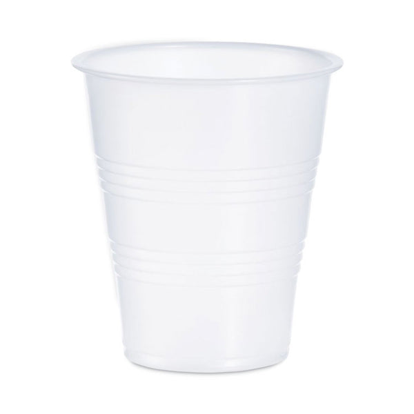 Dart® High-Impact Polystyrene Cold Cups, 7 oz, Translucent, 100 Cups/Sleeve, 25 Sleeves/Carton (DCCY7)