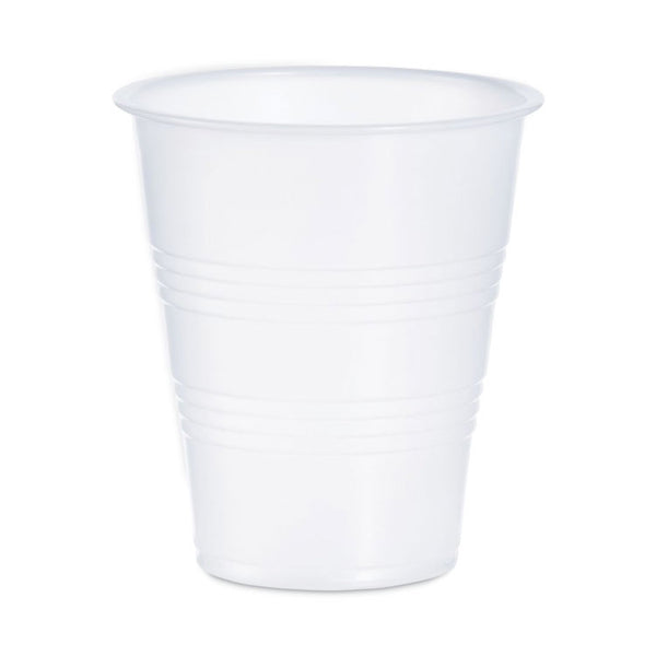 Dart® High-Impact Polystyrene Cold Cups, 7 oz, Translucent, 100 Cups/Sleeve, 25 Sleeves/Carton (DCCY7) Case of 2500