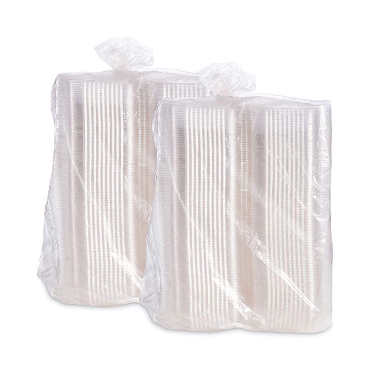 Dart® StayLock Clear Hinged Lid Containers, 5.4 x 9 x 3.5, Clear, Plastic, 250/Carton (DCCC35UT1)