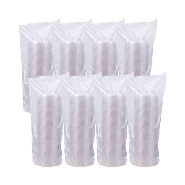 PresentaBowls Clear Bowls, 8 oz, 5.3" Diameter x 1.4" h, Clear, Plastic, 504/Carton (DCCPET8B) Case of 504