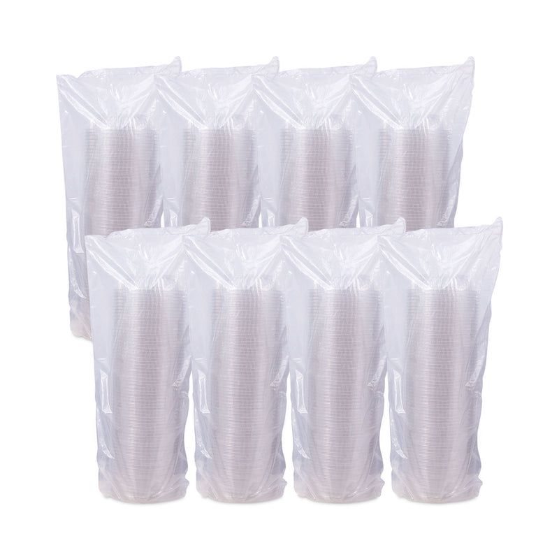 PresentaBowls Clear Bowls, 8 oz, 5.3" Diameter x 1.4" h, Clear, Plastic, 504/Carton (DCCPET8B) Case of 504