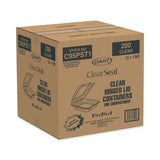 Dart® ClearSeal Hinged-Lid Plastic Containers, 9.3 x 8.8 x 3, Clear, Plastic, 100/Bag, 2 Bags/Carton (DCCC95PST1) Case of 200