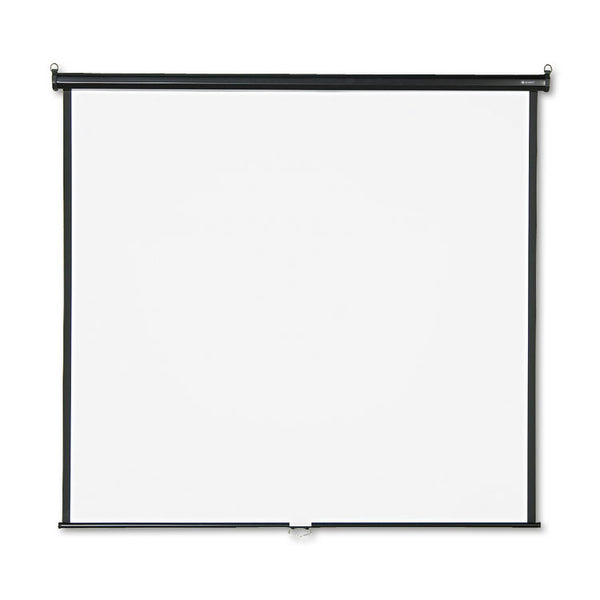 Quartet® Wall or Ceiling Projection Screen, 70 x 70, White Matte Finish (QRT670S)