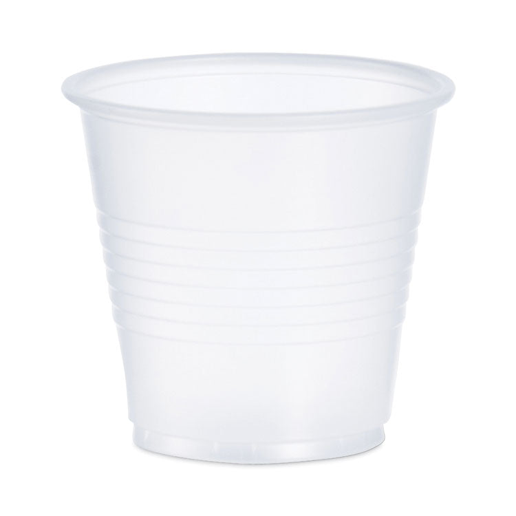 Dart® High-Impact Polystyrene Cold Cups, 3.5 oz, Translucent, 100 Cups/Sleeve, 25 Sleeves/Carton (DCCY35) Case of 2500