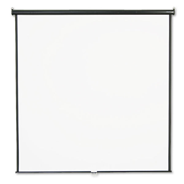 Quartet® Wall or Ceiling Projection Screen, 84 x 84, White Matte Finish (QRT684S)