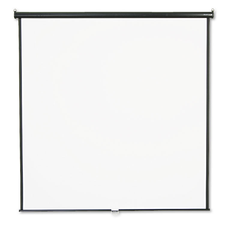 Quartet® Wall or Ceiling Projection Screen, 84 x 84, White Matte Finish (QRT684S)