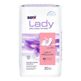 Seni® Lady Light Bladder Control Pad 8.9 Inch Length Light Absorbency Super Absorbent Core One Size Fits Most (1222534_PK) 30/PK