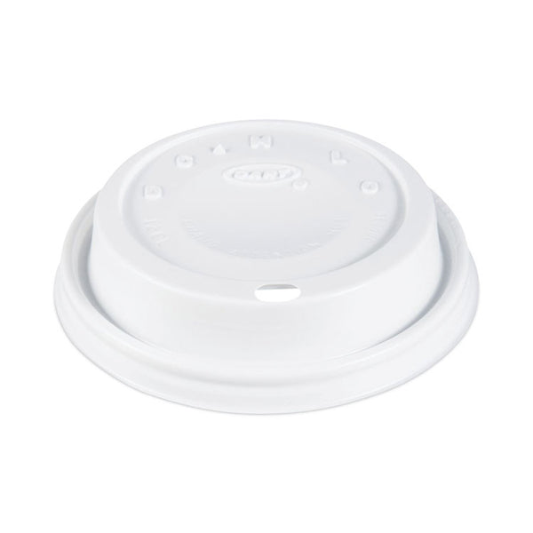 SOLO® Cappuccino Dome Sipper Lids, Fits 12 oz, White, 1,000/Carton (DCC12EL)