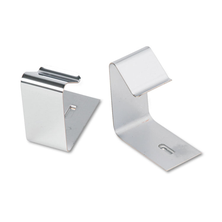 Quartet® Flexible Metal Cubicle Hangers, For 1.5" to 2.5" Thick Partition Walls, Silver, 2/Set (QRT7501) Pack of 2