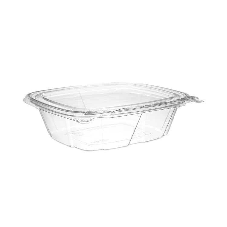 Dart® ClearPac SafeSeal Tamper-Resistant/Evident Containers, Flat Lid, 12 oz, 4.9 x 2 x 5.5, Clear, Plastic, 100/Bag, 2 Bags/Carton (DCCCH12DEF)