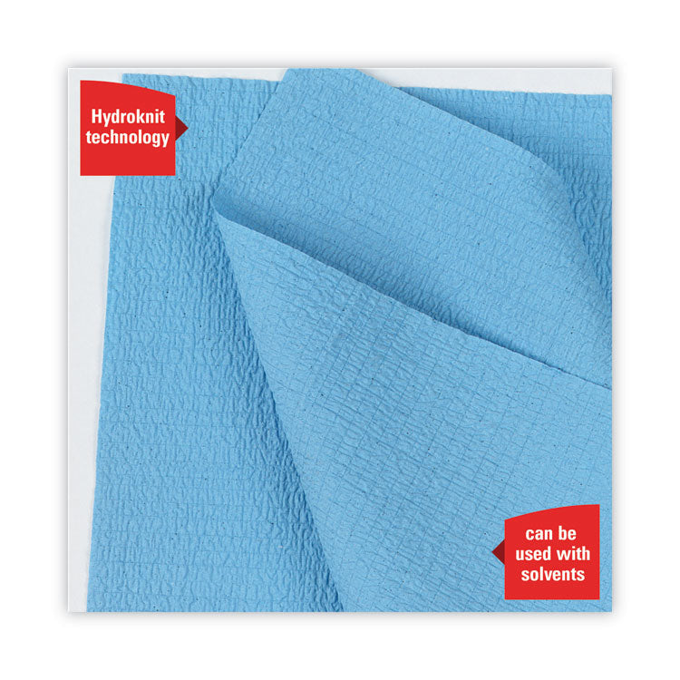 WypAll® General Clean X60 Cloths, Small Roll, 13.5 x 19.6, Blue, 130/Roll, 6 Rolls/Carton (KCC35431)