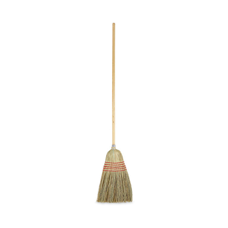 Boardwalk® Parlor Broom, Yucca/Corn Fiber Bristles, 55.5" Overall Length, Natural (BWK926YEA) Each