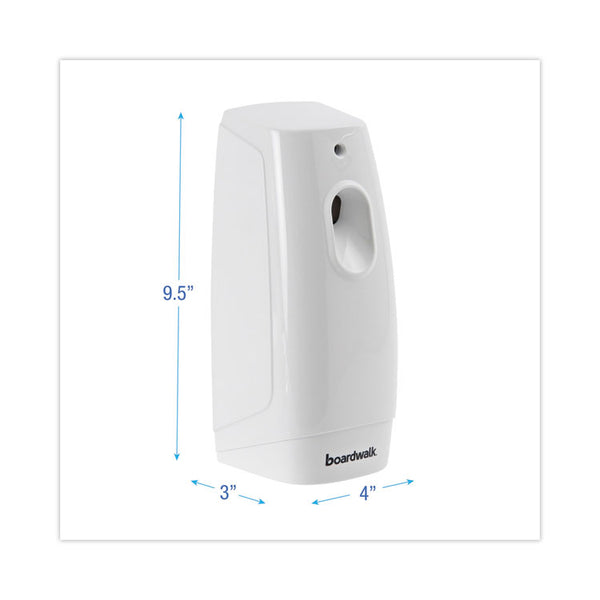 Boardwalk® Classic Metered Air Freshener Dispenser, 4" x 3" x 9.5", White (BWK908)