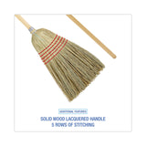 Boardwalk® Parlor Broom, Yucca/Corn Fiber Bristles, 56" Overall Length, Natural, 12/Carton (BWK926YCT) Case of 12