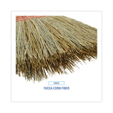 Boardwalk® Parlor Broom, Yucca/Corn Fiber Bristles, 56" Overall Length, Natural, 12/Carton (BWK926YCT) Case of 12