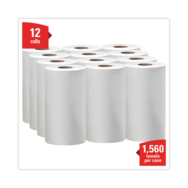 WypAll® General Clean X60 Cloths, Small Roll, 9.8 x 13.4, White, 130/Roll, 12 Rolls/Carton (KCC35401)