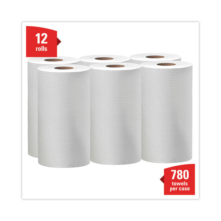 WypAll® General Clean X60 Cloths, Small Roll, 13.5 x 19.6, White, 130/Roll, 6 Rolls/Carton (KCC35421) Box of 6