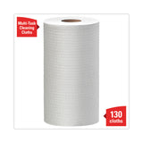 WypAll® General Clean X60 Cloths, Small Roll, 13.5 x 19.6, White, 130/Roll, 6 Rolls/Carton (KCC35421) Box of 6