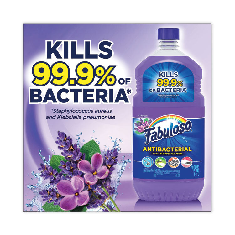 Fabuloso® Antibacterial Multi-Purpose Cleaner, Lavender Scent, 169 oz Bottle, 3/Carton (CPC99507) Case of 3