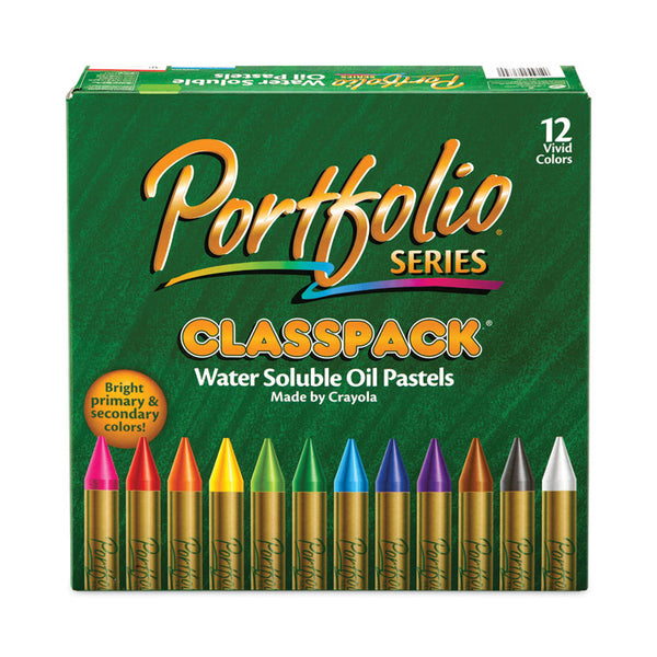 Crayola® Portfolio Series Oil Pastels, 12 Assorted Colors, 300/Carton (CYO523630) Box of 300