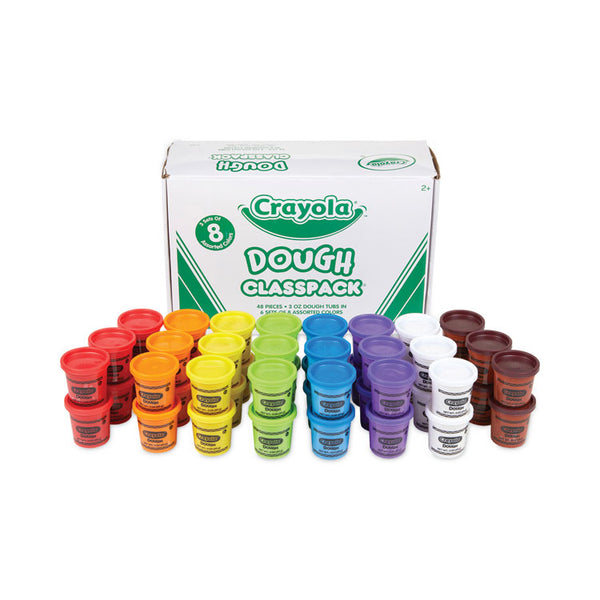 Crayola® Dough Classpack, 3 oz, 8 Assorted Colors (CYO570174) Box of 48