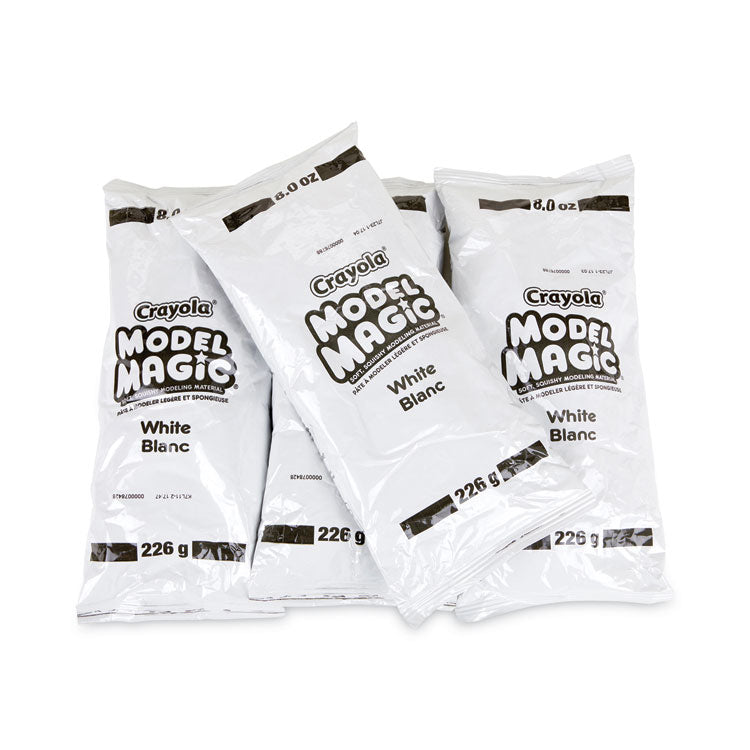 Crayola® Model Magic Modeling Compound, 8 oz Packs, 4 Packs, White, 2 lbs (CYO574400) Each