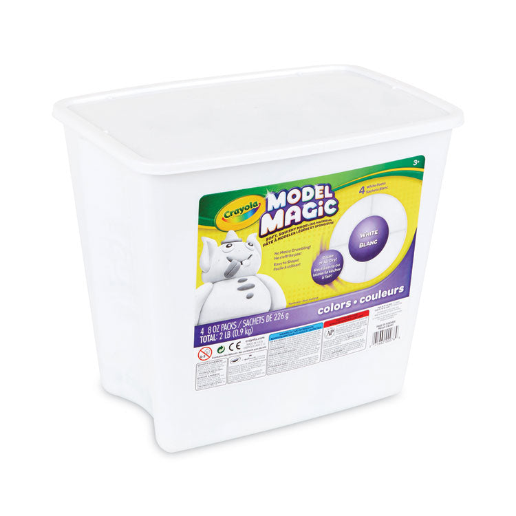 Crayola® Model Magic Modeling Compound, 8 oz Packs, 4 Packs, White, 2 lbs (CYO574400) Each