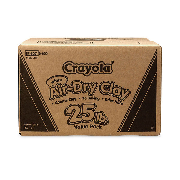 Crayola® Air-Dry Clay, White, 25 lbs (CYO575001)