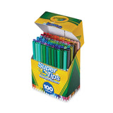 Crayola® Super Tips Washable Markers, Fine/Broad Bullet Tips, Assorted Colors, 100/Set (CYO585100) Set of 100