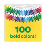Crayola® Super Tips Washable Markers, Fine/Broad Bullet Tips, Assorted Colors, 100/Set (CYO585100) Set of 100
