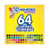 Crayola® Pip-Squeaks Skinnies Washable Markers, Medium Bullet Tip, Assorted Colors, 64/Pack (CYO588764) Set of 64