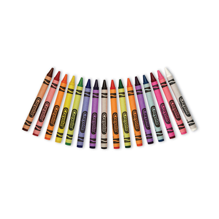 Crayola® Classic Color Crayons, Peggable Retail Pack, 16 Colors/Pack (CYO523016) Box of 16