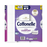 Cottonelle® Ultra ComfortCare Toilet Paper, Soft Tissue, Mega Rolls, Septic Safe, 2-Ply, White, 284/Roll, 12 Rolls/Pack, 48 Rolls/Carton (KCC54165) Case of 48