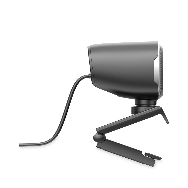 Adesso CyberTrack M1 HD Fixed Focus USB Webcam with AI Motion/Facial Tracking, 1920 Pixels x 1080 Pixels, 2.1 Mpixels, Black/Silver (ADECYBERTRACKM1) Each