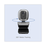 Adesso CyberTrack M1 HD Fixed Focus USB Webcam with AI Motion/Facial Tracking, 1920 Pixels x 1080 Pixels, 2.1 Mpixels, Black/Silver (ADECYBERTRACKM1) Each