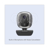 Adesso CyberTrack M1 HD Fixed Focus USB Webcam with AI Motion/Facial Tracking, 1920 Pixels x 1080 Pixels, 2.1 Mpixels, Black/Silver (ADECYBERTRACKM1) Each