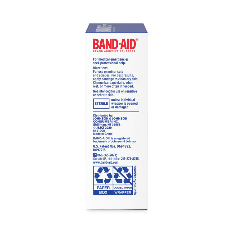 BAND-AID® Flexible Fabric Adhesive Tough Strip Bandages, 1 x 4, 20/Box (JOJ4408)