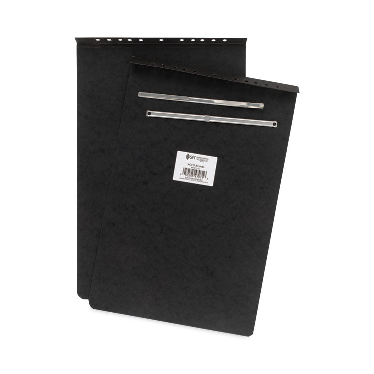 ACCO Pressboard Report Cover with Tyvek Reinforced Hinge, Two-Piece Prong Fastener, 3" Capacity, 11 x 17,  Black/Black (ACC47071)