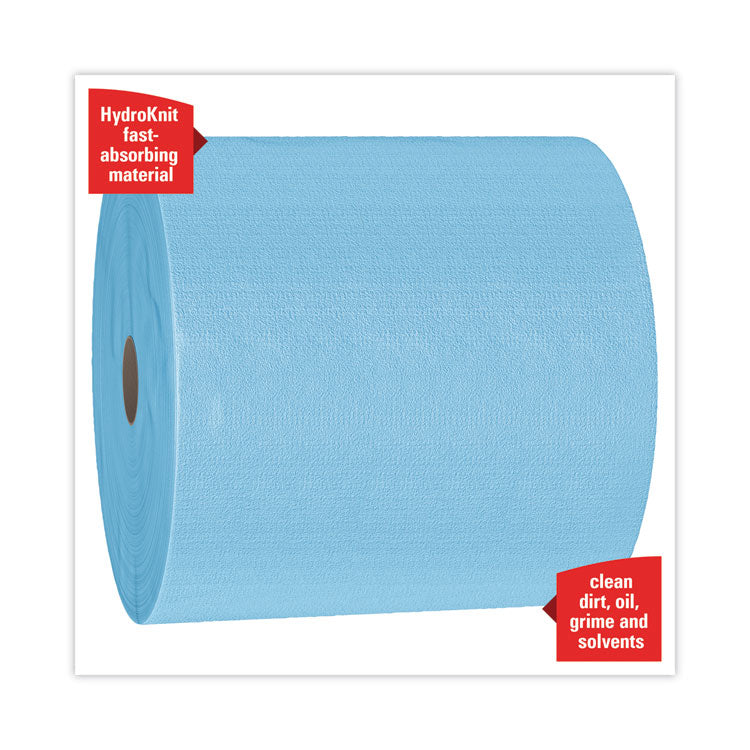 WypAll® Power Clean X80 Heavy Duty Cloths, Jumbo Roll, 12.4 x 12.2, Blue, 475/Roll (KCC41043)