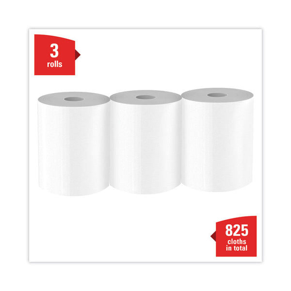 WypAll® X70 Cloths, Center-Pull, 9.8 x 12.2, White, 275/Roll, 3 Rolls/Carton (KCC41702)
