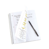Five Star® Wirebound Notebook, 1-Subject, Medium/College Rule, Randomly Assorted Cover Color, (100) 11 x 8.5 Sheets, 6/Pack (MEA38052) Pack of 6